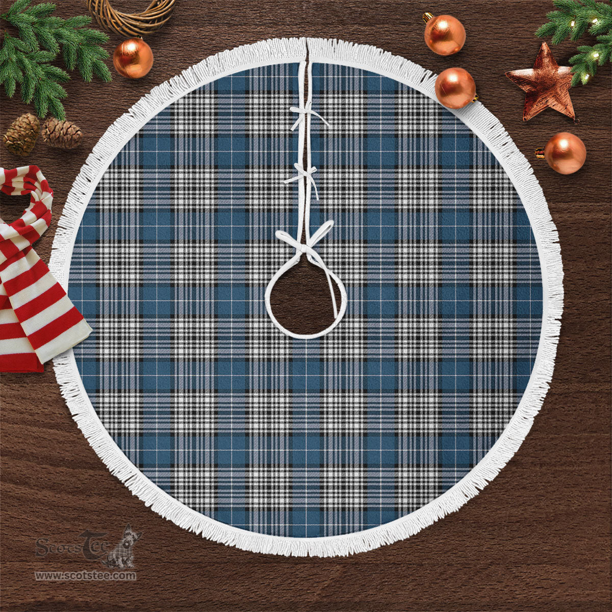Napier Modern Tartan Christmas Tree Skirt Scottish Plaid Tartan Plaid - ScotsTee - scotstee.com