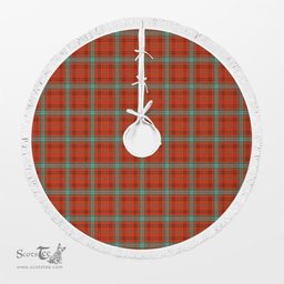 Morrison Red Ancient Tartan Christmas Tree Skirt Scottish Plaid Tartan Plaid - ScotsTee - scotstee.com