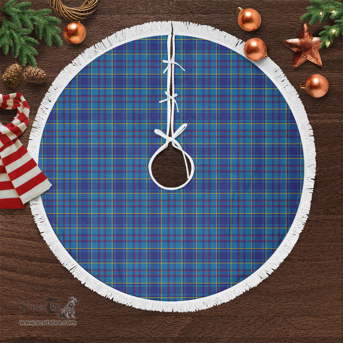Mercer Modern Tartan Christmas Tree Skirt Scottish Plaid Tartan Plaid - ScotsTee - scotstee.com