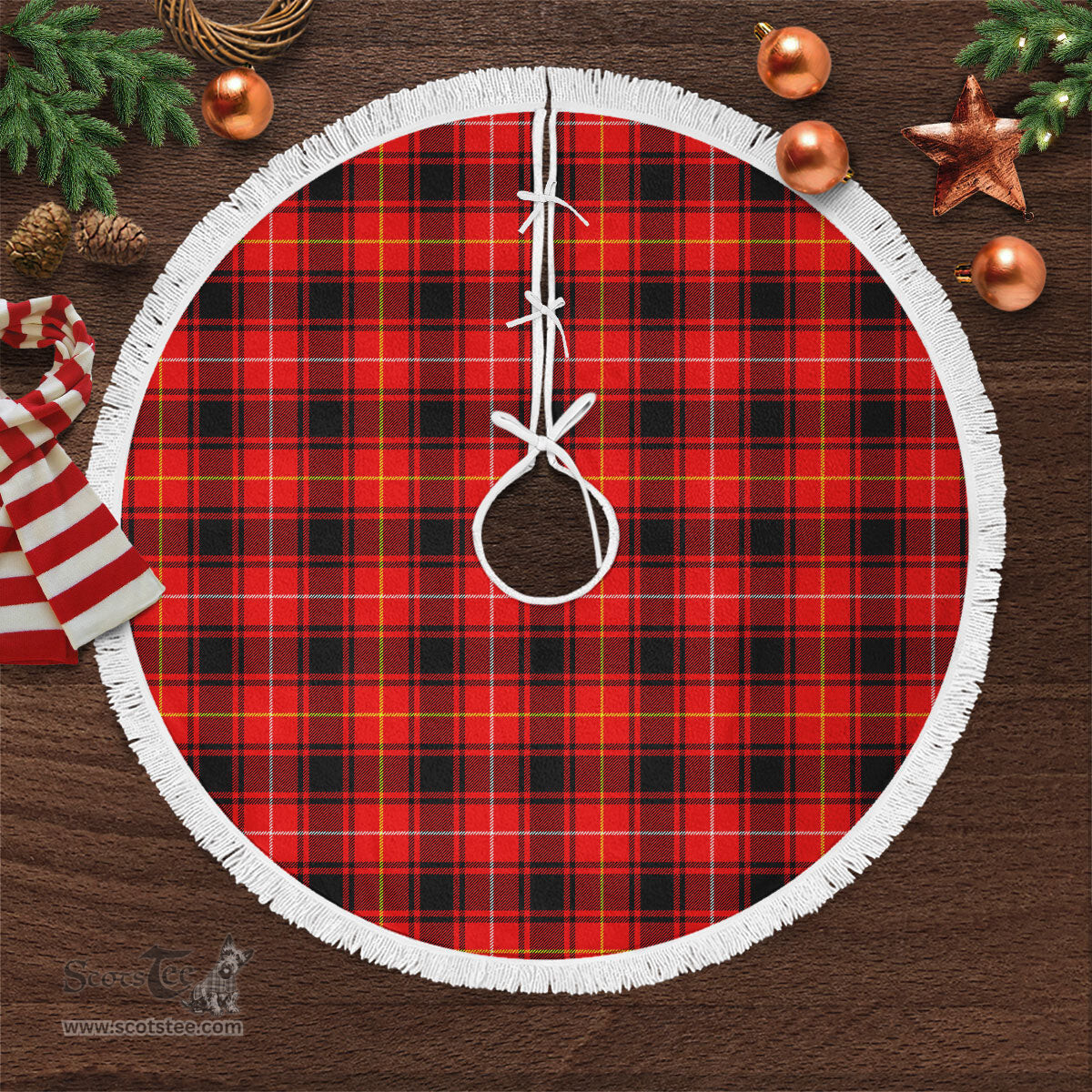 MacIver Modern Tartan Christmas Tree Skirt Scottish Plaid Tartan Plaid - ScotsTee - scotstee.com