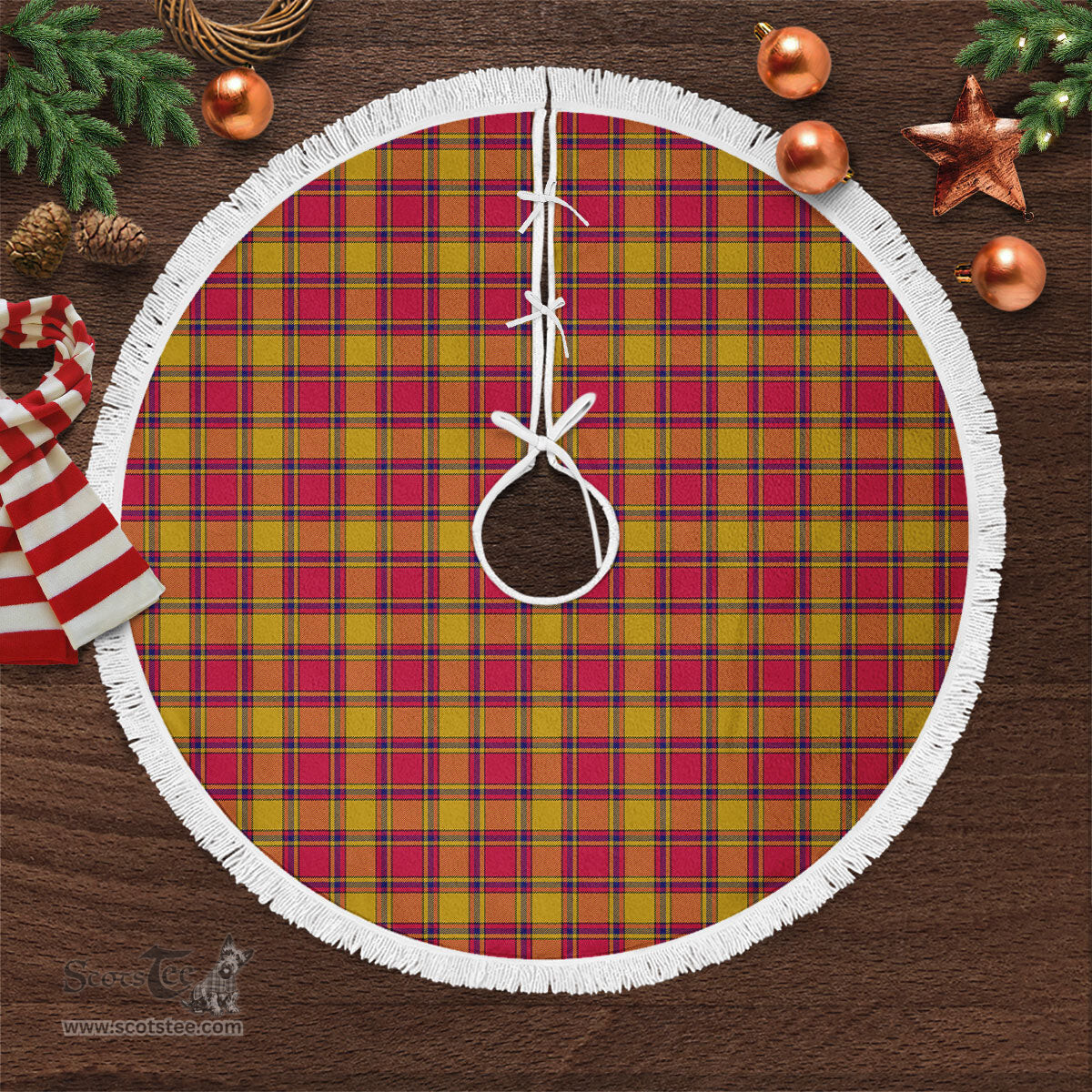 Scrymgeour Tartan Christmas Tree Skirt Scottish Plaid Tartan Plaid - ScotsTee - scotstee.com