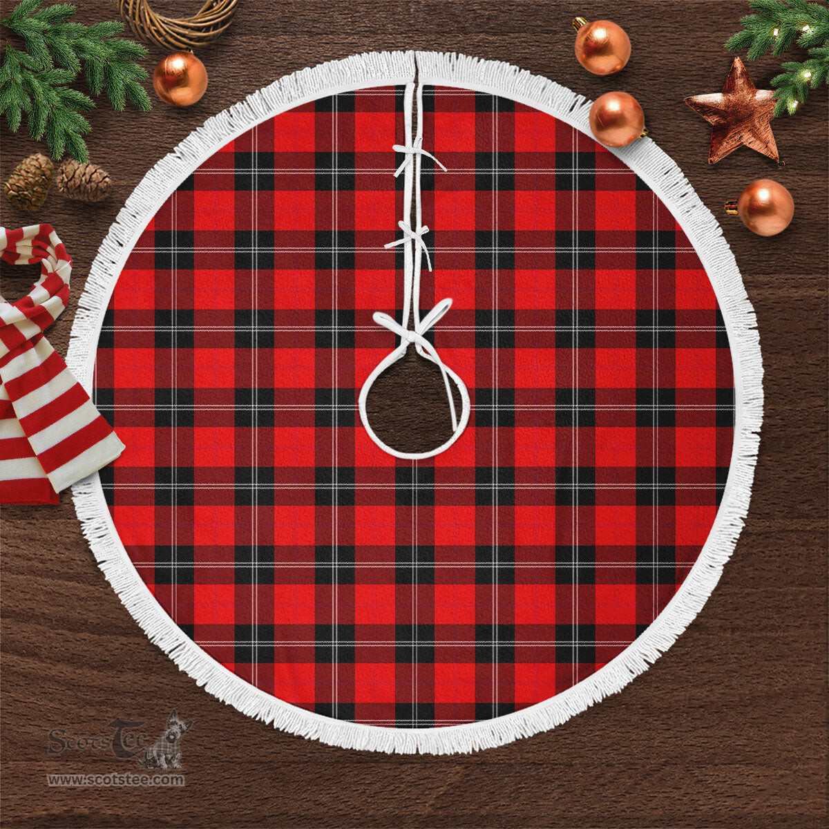 Ramsay Modern Tartan Christmas Tree Skirt Scottish Plaid Tartan Plaid - ScotsTee - scotstee.com