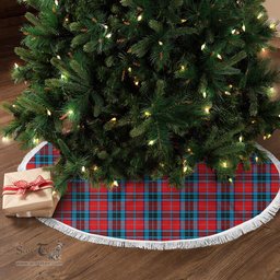 MacTavish Modern Tartan Christmas Tree Skirt Scottish Plaid Tartan Plaid - ScotsTee - scotstee.com