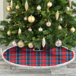 MacTavish Modern Tartan Christmas Tree Skirt Scottish Plaid Tartan Plaid - ScotsTee - scotstee.com