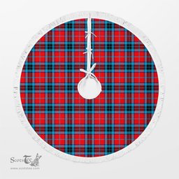 MacTavish Modern Tartan Christmas Tree Skirt Scottish Plaid Tartan Plaid - ScotsTee - scotstee.com