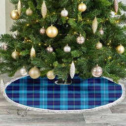 McKerrell Tartan Christmas Tree Skirt Scottish Plaid Tartan Plaid - ScotsTee - scotstee.com