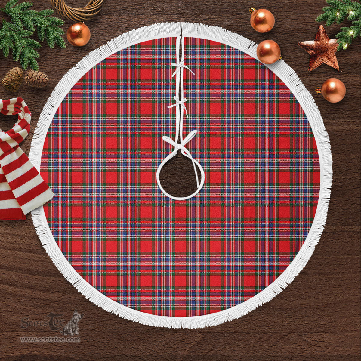 MacFarlane Modern Tartan Christmas Tree Skirt Scottish Plaid Tartan Plaid - ScotsTee - scotstee.com