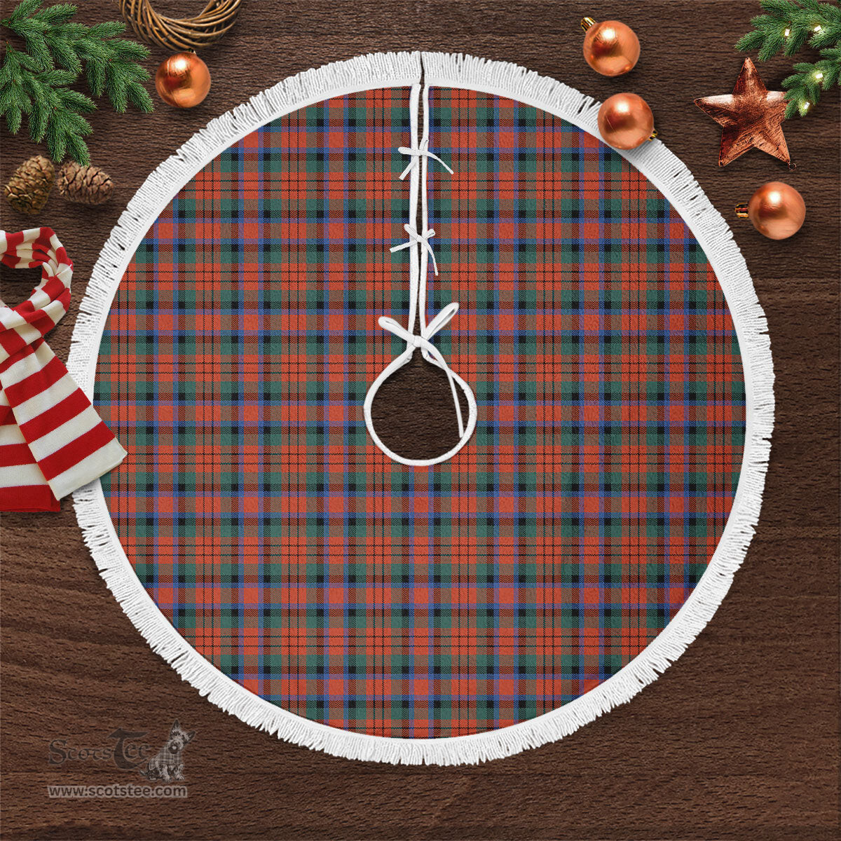MacDuff Ancient Tartan Christmas Tree Skirt Scottish Plaid Tartan Plaid - ScotsTee - scotstee.com