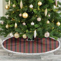 MacPherson Ancient Tartan Christmas Tree Skirt Scottish Plaid Tartan Plaid - ScotsTee - scotstee.com