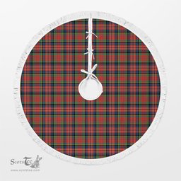MacPherson Ancient Tartan Christmas Tree Skirt Scottish Plaid Tartan Plaid - ScotsTee - scotstee.com