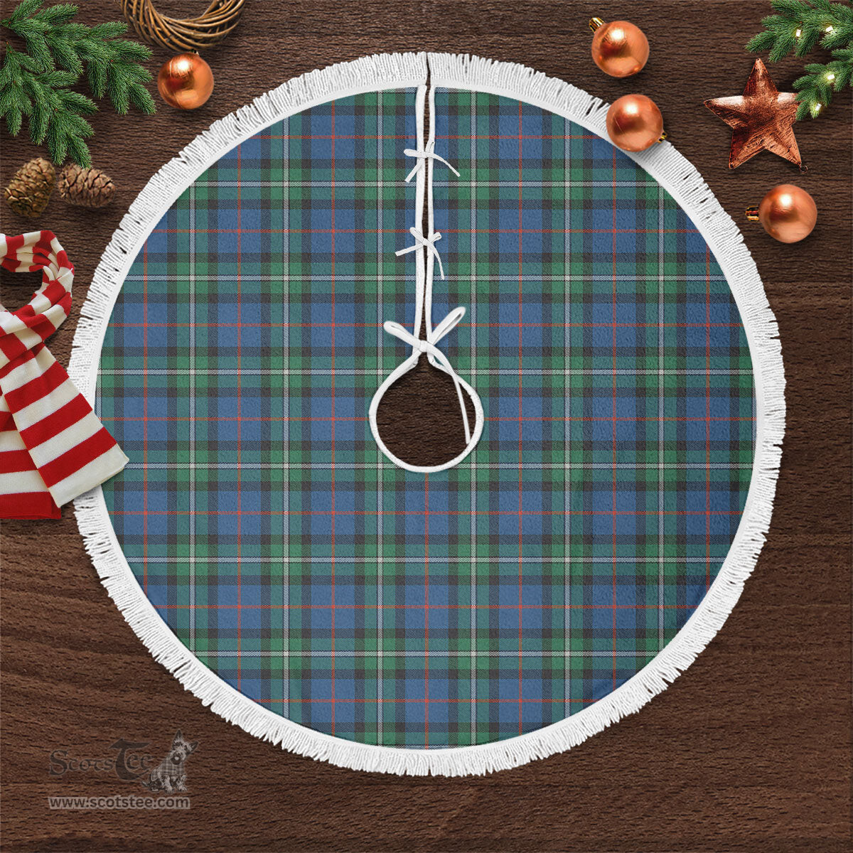 MacPhail Hunting Ancient Tartan Christmas Tree Skirt Scottish Plaid Tartan Plaid - ScotsTee - scotstee.com