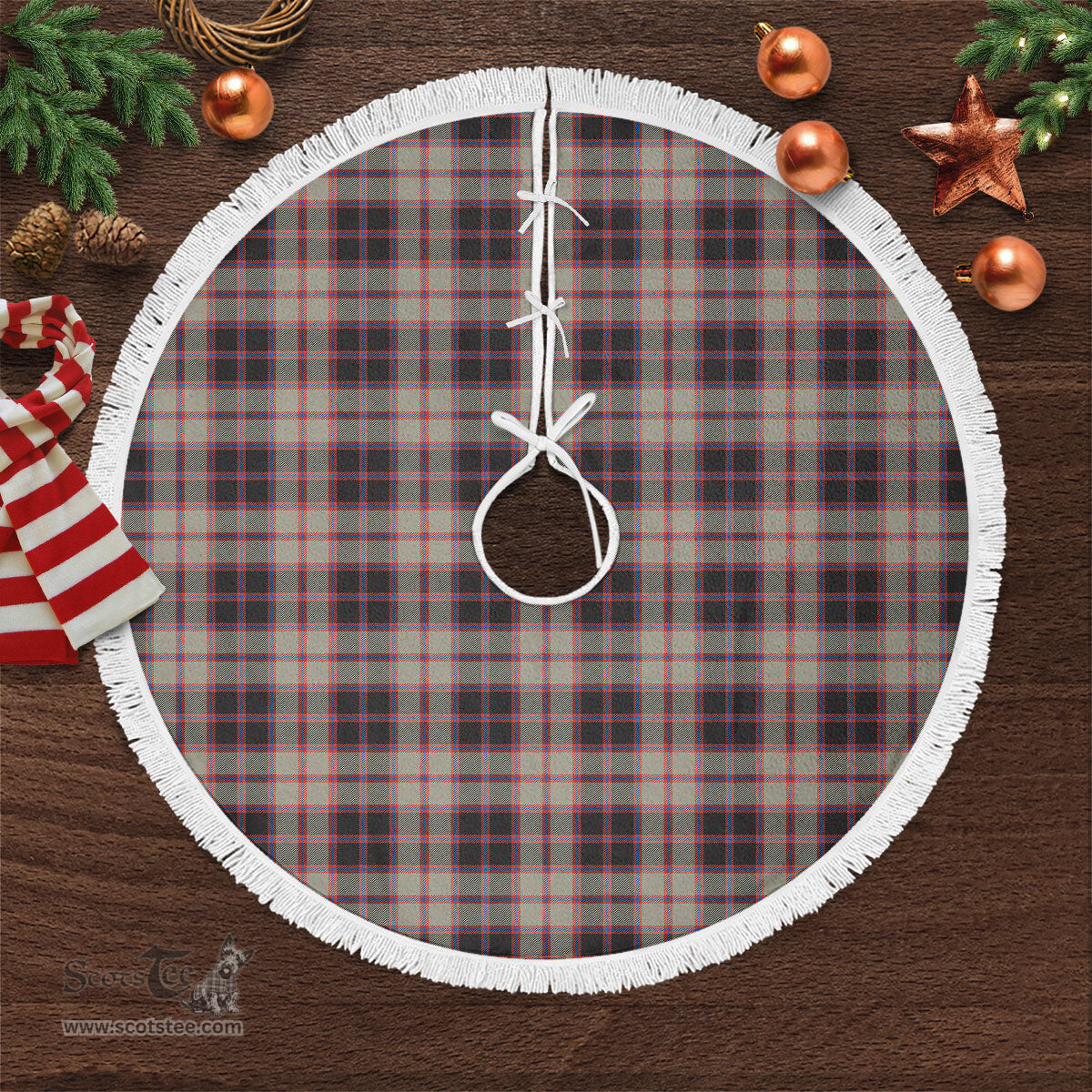 MacPherson Hunting Ancient Tartan Christmas Tree Skirt Scottish Plaid Tartan Plaid - ScotsTee - scotstee.com