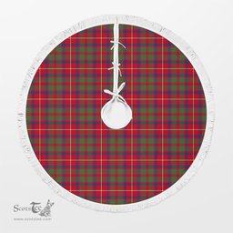 Shaw Red Modern Tartan Christmas Tree Skirt Scottish Plaid Tartan Plaid - ScotsTee - scotstee.com