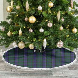 Sinclair Hunting Modern Tartan Christmas Tree Skirt Scottish Plaid Tartan Plaid - ScotsTee - scotstee.com