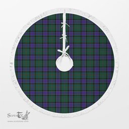 Sinclair Hunting Modern Tartan Christmas Tree Skirt Scottish Plaid Tartan Plaid - ScotsTee - scotstee.com