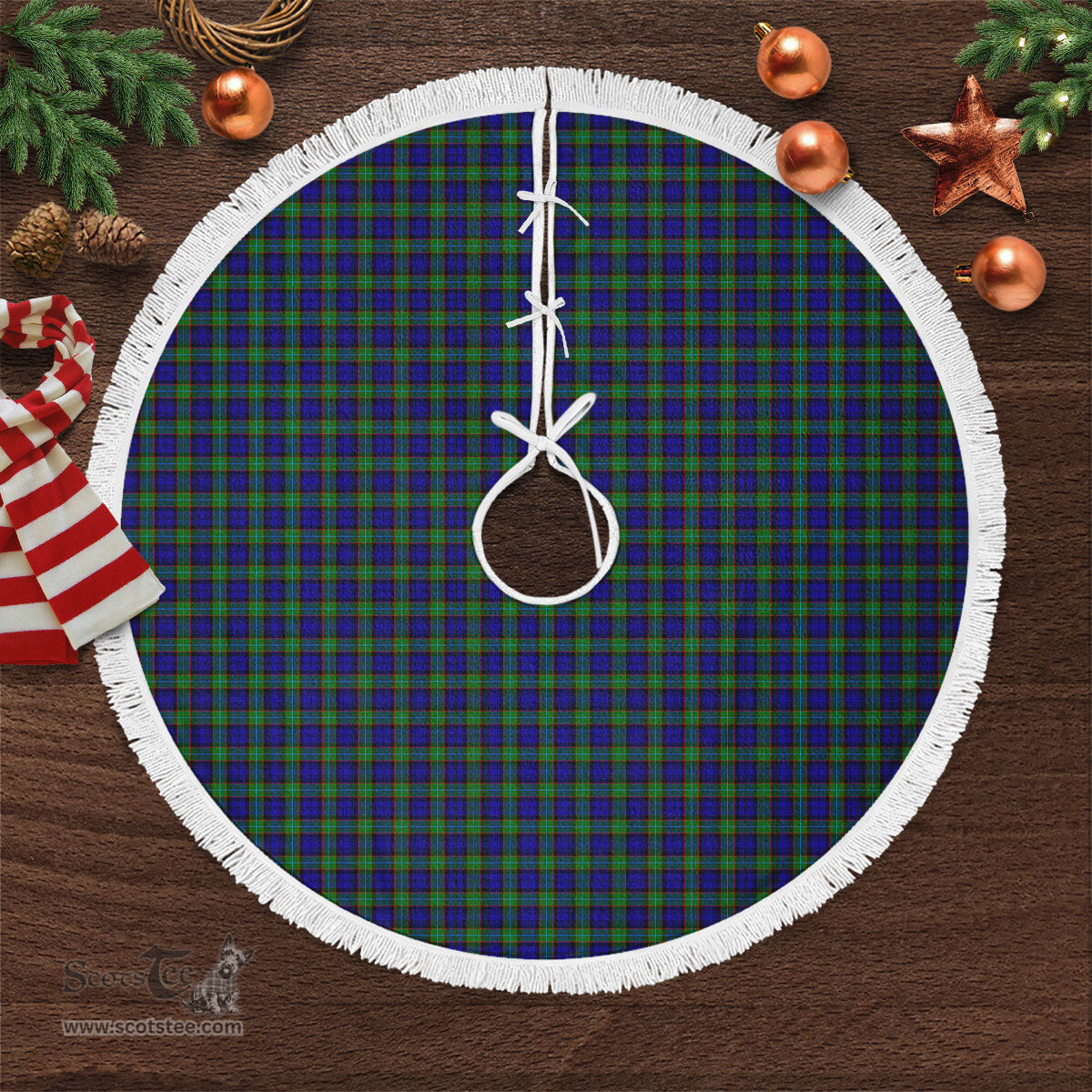 Sempill Modern Tartan Christmas Tree Skirt Scottish Plaid Tartan Plaid - ScotsTee - scotstee.com