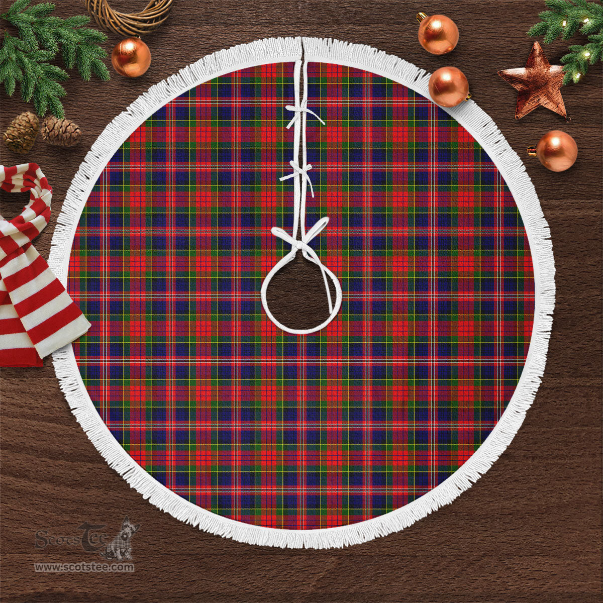 MacPherson Modern Tartan Christmas Tree Skirt Scottish Plaid Tartan Plaid - ScotsTee - scotstee.com