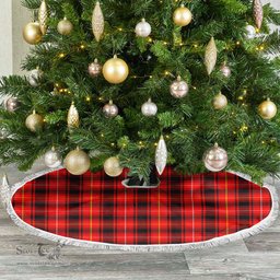 McIvor Tartan Christmas Tree Skirt Scottish Plaid Tartan Plaid - ScotsTee - scotstee.com