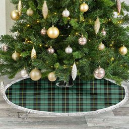 Wallace Hunting Ancient Tartan Christmas Tree Skirt Scottish Plaid Tartan Plaid - ScotsTee - scotstee.com