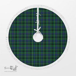 Stewart Hunting Modern Tartan Christmas Tree Skirt Scottish Plaid Tartan Plaid - ScotsTee - scotstee.com