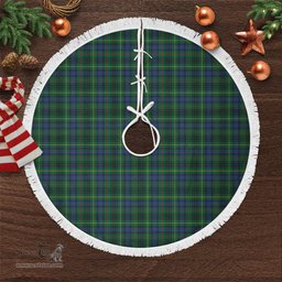 Stewart Hunting Modern Tartan Christmas Tree Skirt Scottish Plaid Tartan Plaid - ScotsTee - scotstee.com