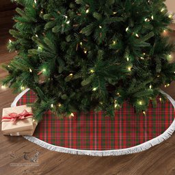 MacKinnon Modern Tartan Christmas Tree Skirt Scottish Plaid Tartan Plaid - ScotsTee - scotstee.com