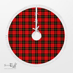 Wallace Hunting Red Tartan Christmas Tree Skirt Scottish Plaid Tartan Plaid - ScotsTee - scotstee.com