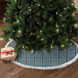 Thomson Blue Tartan Christmas Tree Skirt Scottish Plaid Tartan Plaid - ScotsTee - scotstee.com