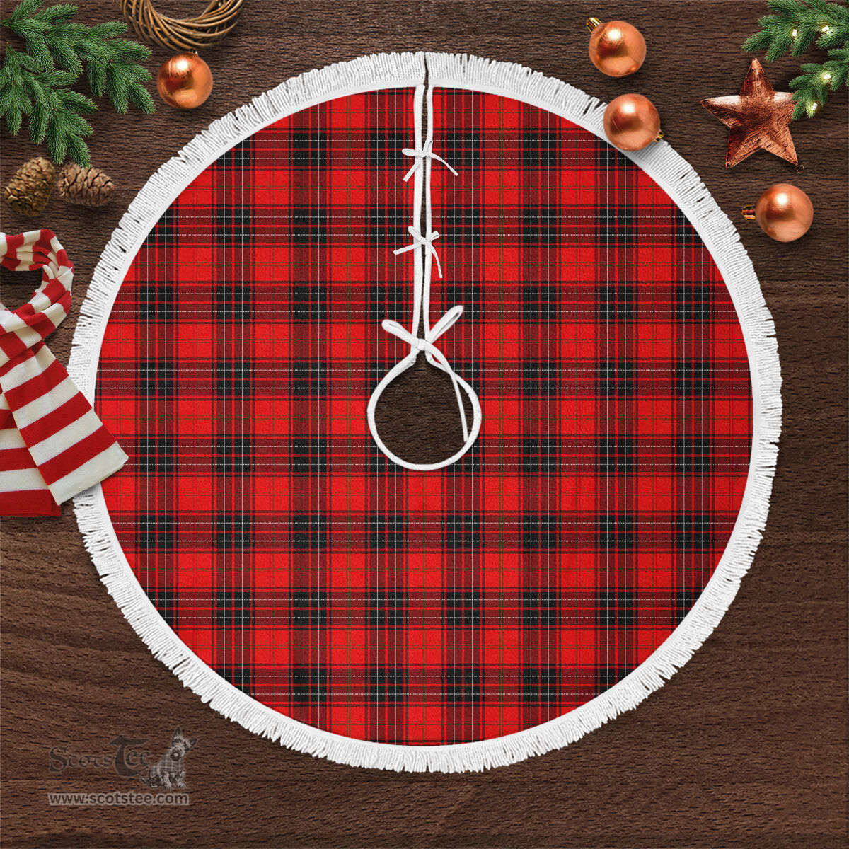 Wemyss Modern Tartan Christmas Tree Skirt Scottish Plaid Tartan Plaid - ScotsTee - scotstee.com