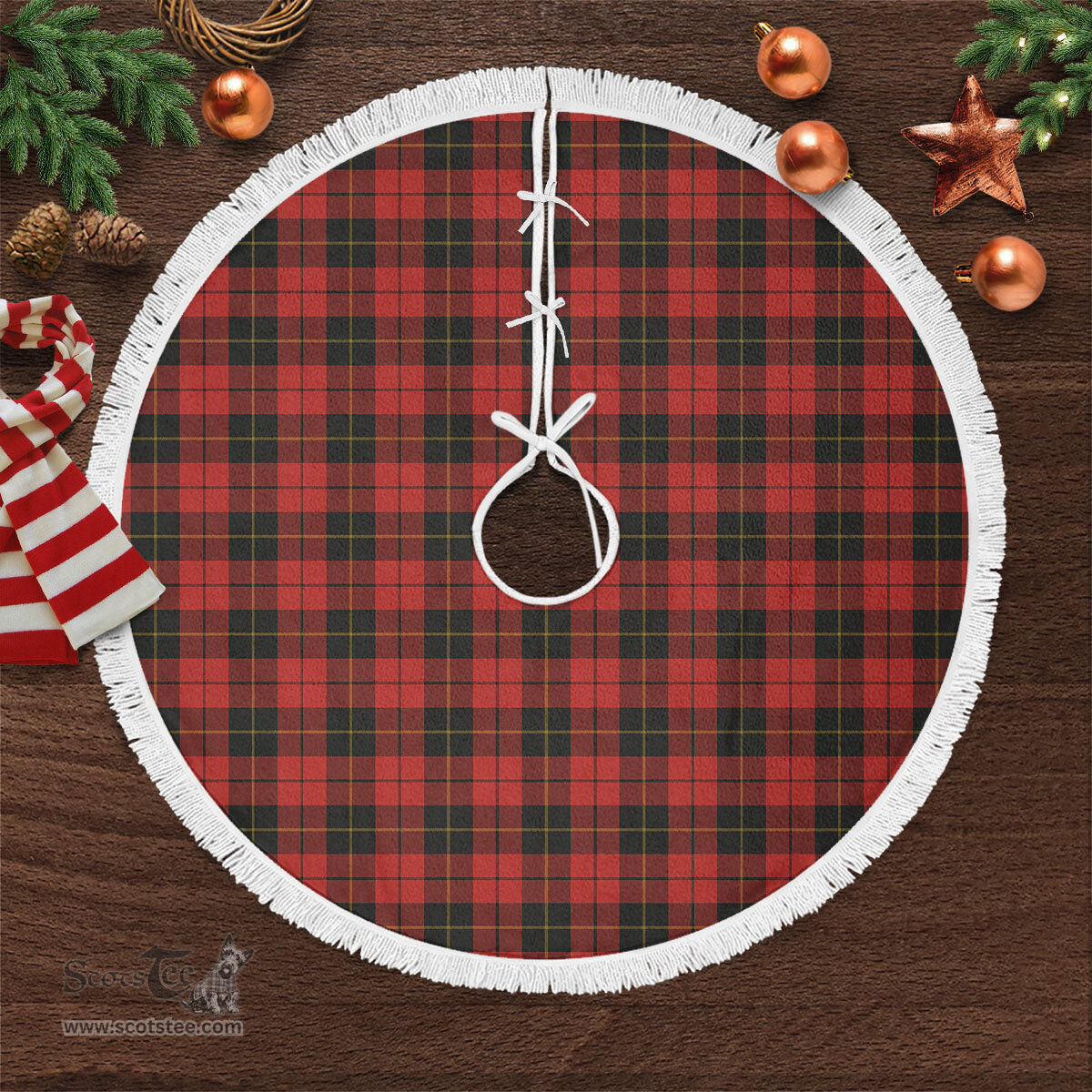 Wallace Weathered Tartan Christmas Tree Skirt Scottish Plaid Tartan Plaid - ScotsTee - scotstee.com