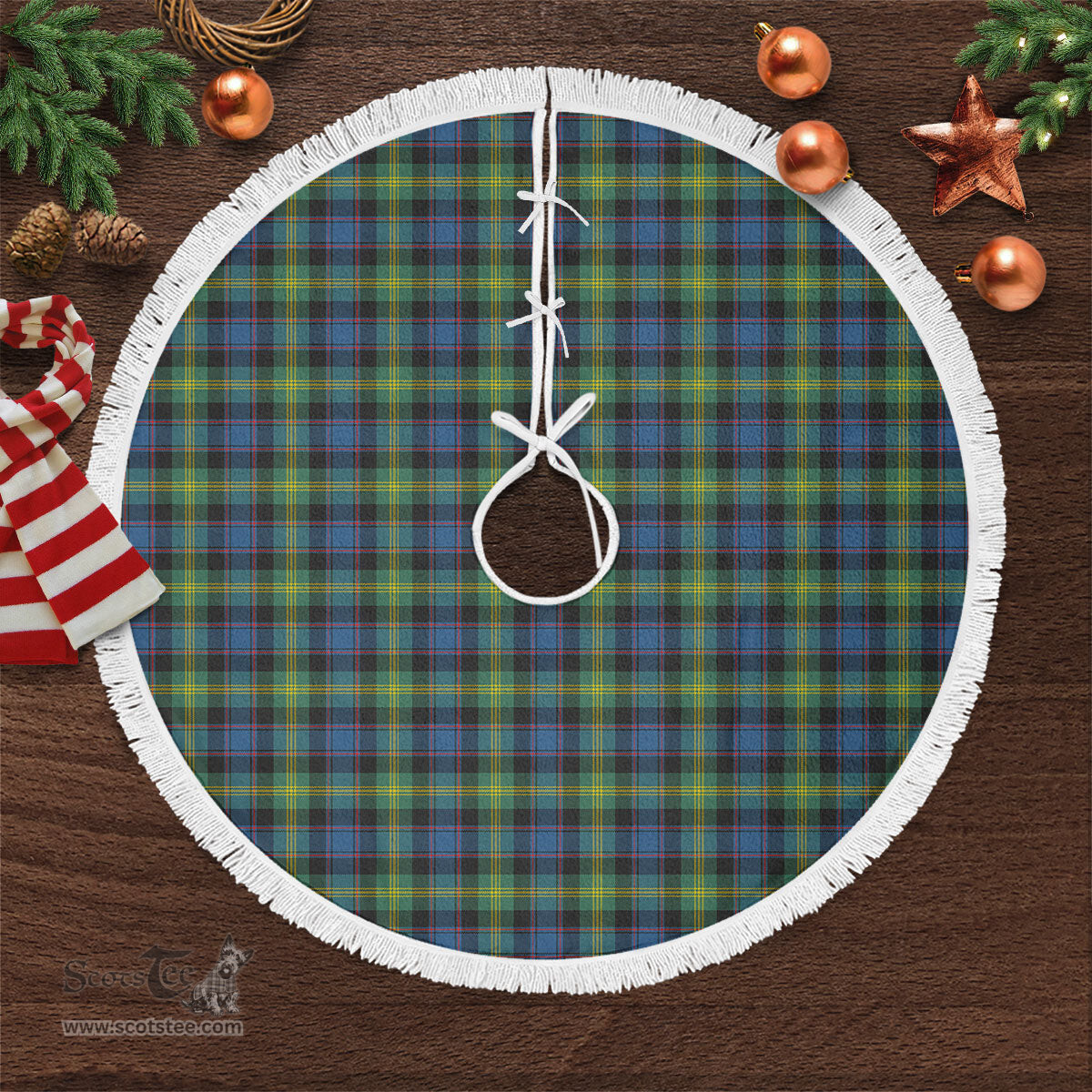 Watson Ancient Tartan Christmas Tree Skirt Scottish Plaid Tartan Plaid - ScotsTee - scotstee.com