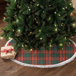 Stewart of Appin Ancient Tartan Christmas Tree Skirt Scottish Plaid Tartan Plaid - ScotsTee - scotstee.com