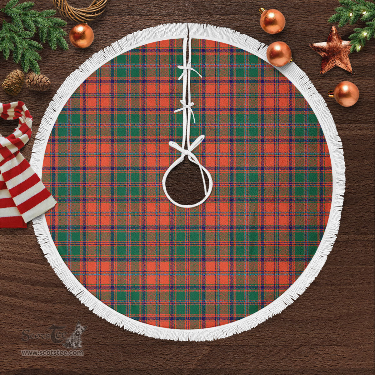 Stewart of Appin Ancient Tartan Christmas Tree Skirt Scottish Plaid Tartan Plaid - ScotsTee - scotstee.com
