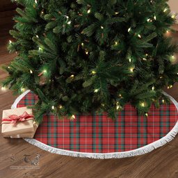 Stewart (Stuart) of Bute Tartan Christmas Tree Skirt Scottish Plaid Tartan Plaid - ScotsTee - scotstee.com
