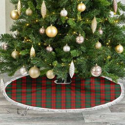 Stewart Atholl Modern Tartan Christmas Tree Skirt Scottish Plaid Tartan Plaid - ScotsTee - scotstee.com