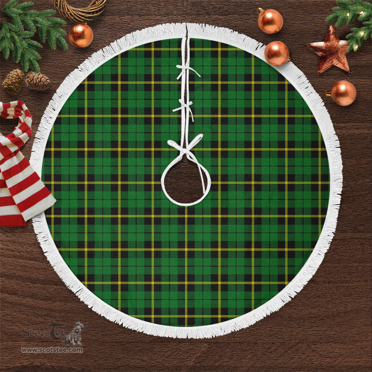 Wallace Hunting Modern Tartan Christmas Tree Skirt Scottish Plaid Tartan Plaid - ScotsTee - scotstee.com