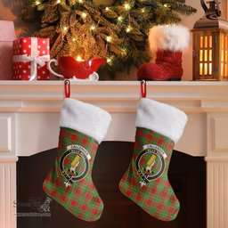 Scottish Callender Clan Tartan Crest Christmas Stocking - Tartan Plaid Christmas Decor Scottish Plaid Tartan Plaid - ScotsTee - scotstee.com