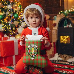 Scottish Callender Clan Tartan Crest Christmas Stocking - Tartan Plaid Christmas Decor Scottish Plaid Tartan Plaid - ScotsTee - scotstee.com
