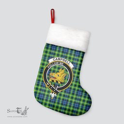 Scottish Campbell of Breadalbane Ancient Clan Tartan Crest Christmas Stocking - Tartan Plaid Christmas Decor Scottish Plaid Tartan Plaid - ScotsTee - scotstee.com