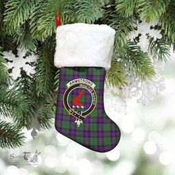 Scottish Armstrong Modern Clan Tartan Crest Christmas Stocking - Tartan Plaid Christmas Decor Scottish Plaid Tartan Plaid - ScotsTee - scotstee.com