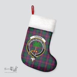 Scottish Cairns Clan Tartan Crest Christmas Stocking - Tartan Plaid Christmas Decor Scottish Plaid Tartan Plaid - ScotsTee - scotstee.com