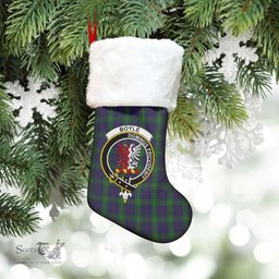 Scottish Boyle Clan Tartan Crest Christmas Stocking - Tartan Plaid Christmas Decor Scottish Plaid Tartan Plaid - ScotsTee - scotstee.com