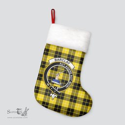 Scottish Barclay Dress Modern Clan Tartan Crest Christmas Stocking - Tartan Plaid Christmas Decor Scottish Plaid Tartan Plaid - ScotsTee - scotstee.com