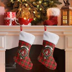 Scottish Brodie Modern Clan Tartan Crest Christmas Stocking - Tartan Plaid Christmas Decor Scottish Plaid Tartan Plaid - ScotsTee - scotstee.com