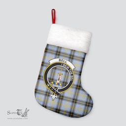 Scottish Bell of the Borders Clan Tartan Crest Christmas Stocking - Tartan Plaid Christmas Decor Scottish Plaid Tartan Plaid - ScotsTee - scotstee.com