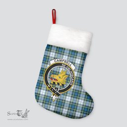Scottish Campbell Dress Ancient Clan Tartan Crest Christmas Stocking - Tartan Plaid Christmas Decor Scottish Plaid Tartan Plaid - ScotsTee - scotstee.com