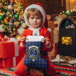 Scottish Arbuthnot Modern Clan Tartan Crest Christmas Stocking - Tartan Plaid Christmas Decor Scottish Plaid Tartan Plaid - ScotsTee - scotstee.com