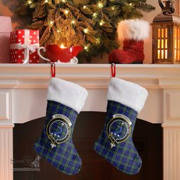Scottish Arbuthnot Modern Clan Tartan Crest Christmas Stocking - Tartan Plaid Christmas Decor Scottish Plaid Tartan Plaid - ScotsTee - scotstee.com