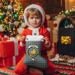 Scottish Campbell Faded Clan Tartan Crest Christmas Stocking - Tartan Plaid Christmas Decor Scottish Plaid Tartan Plaid - ScotsTee - scotstee.com