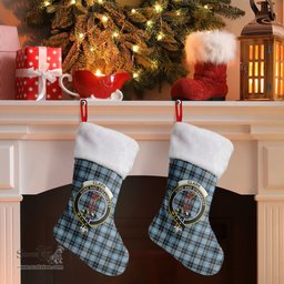 Scottish Clark Ancient Clan Tartan Crest Christmas Stocking - Tartan Plaid Christmas Decor Scottish Plaid Tartan Plaid - ScotsTee - scotstee.com